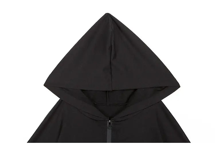 Black Hoodie Jacket for Women - Loose and Stylish