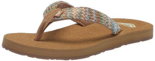 Roxy Womens Porto Raffia II Sandal Multi/Olive 241 11