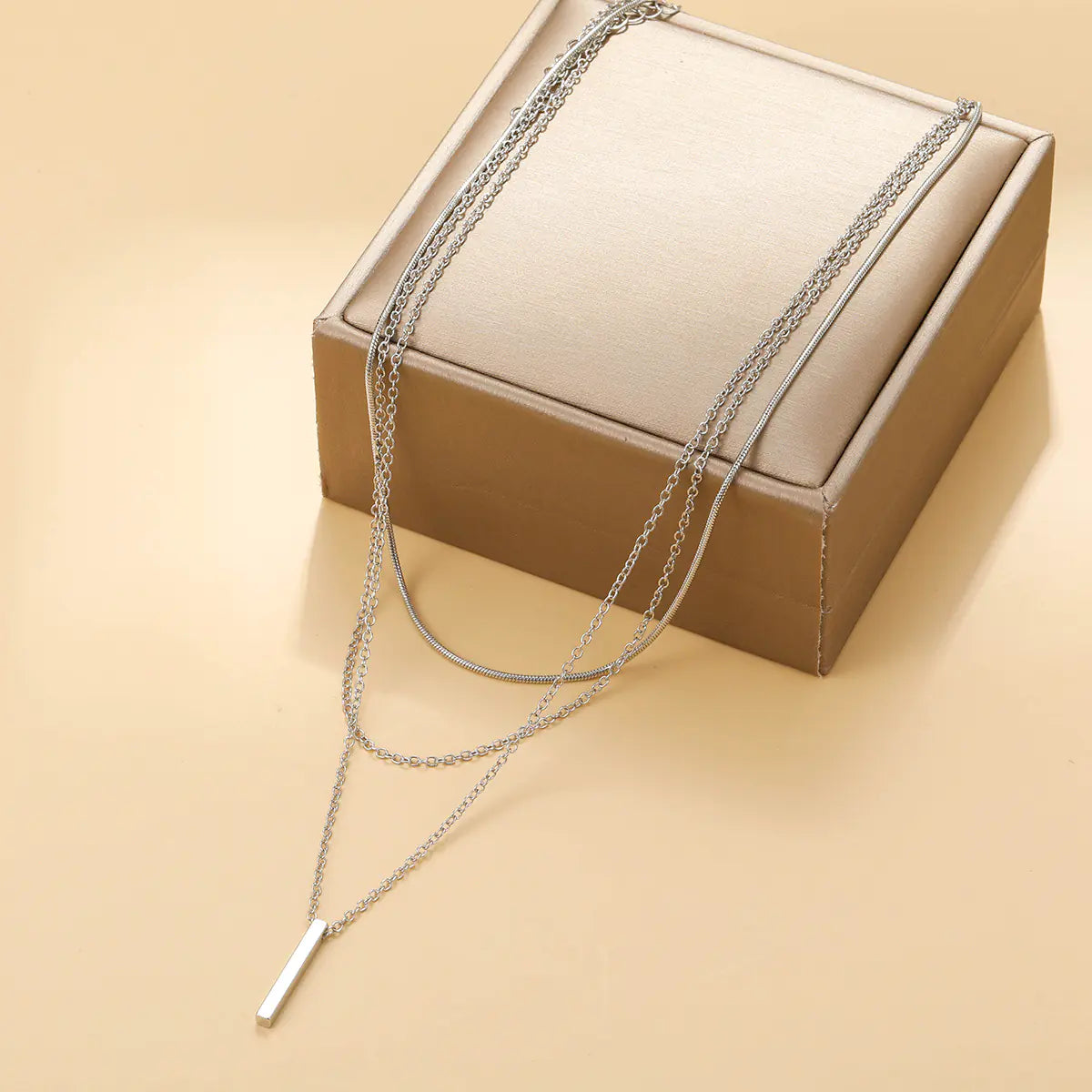 Minimalist Layered Pendant Necklace for Women