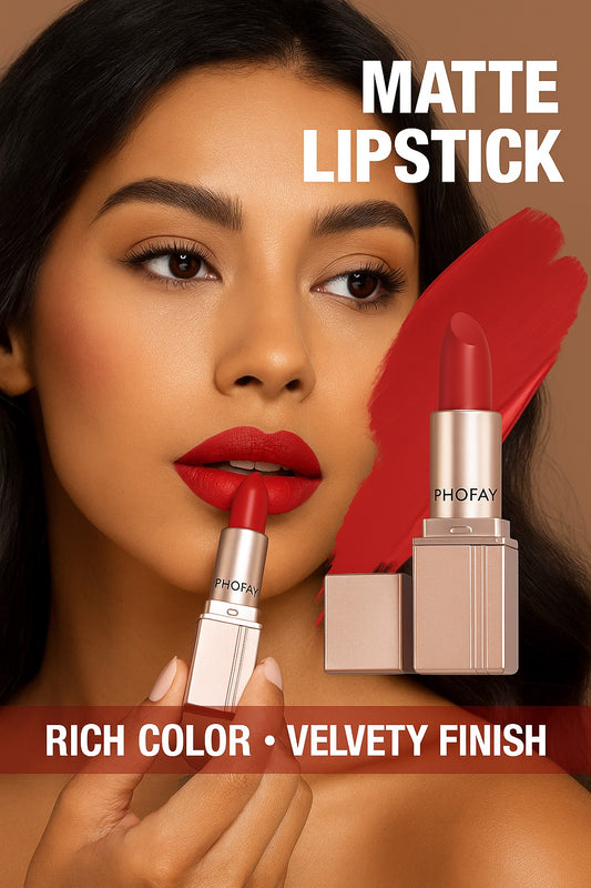 PHOFAY Matte Lipstick – Bold Color, Long-Lasting Wear