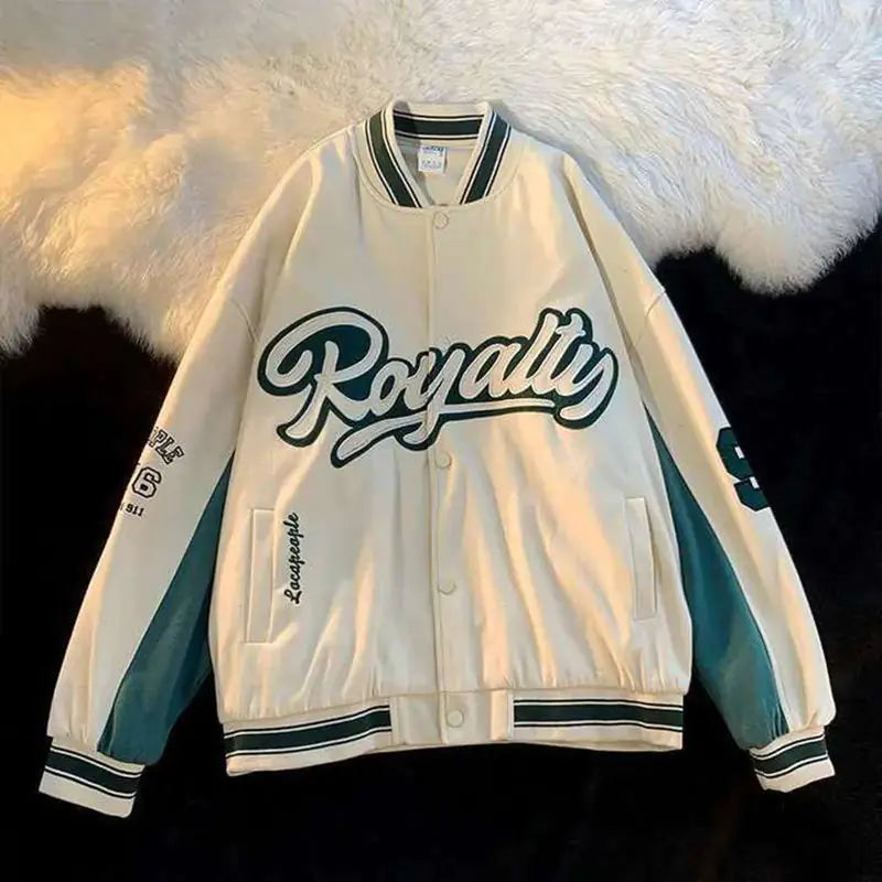 Y2K Oversized Bomber Jacket for Women – Harajuku Streetwear Style Coat