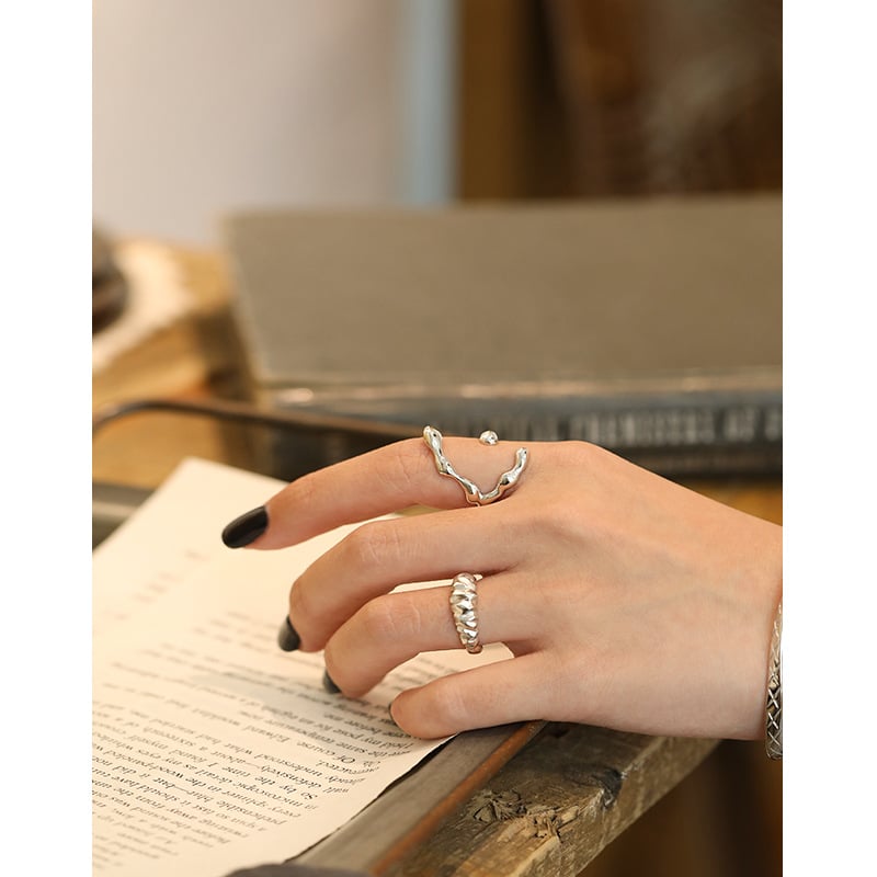 S925 Sterling Silver Wide Band Ring – Bold, Unique Statement Jewelry for Women