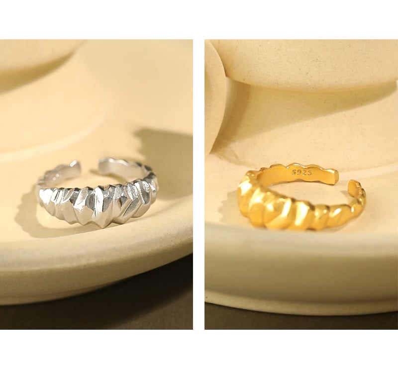 S925 Sterling Silver Wide Band Ring – Bold, Unique Statement Jewelry for Women