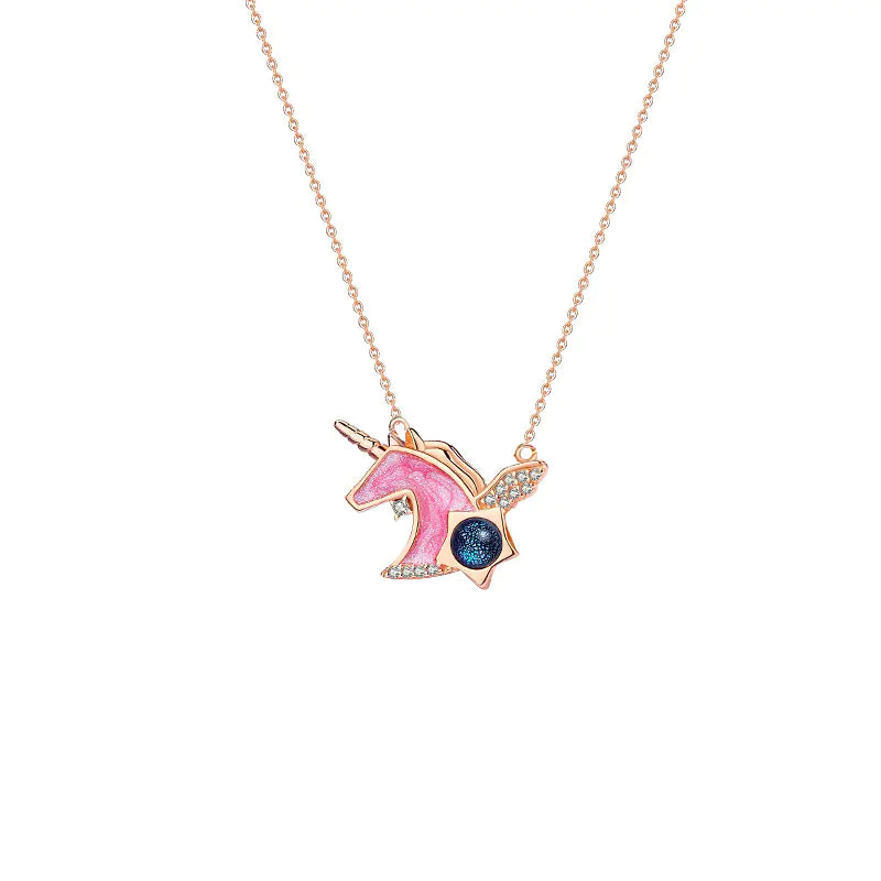 Original Design Unicorn Necklace for Women S925 Silver