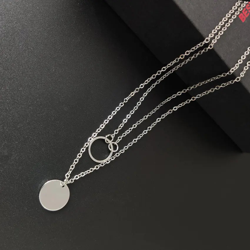 Multilayer Sequin Pendant Necklace for Women