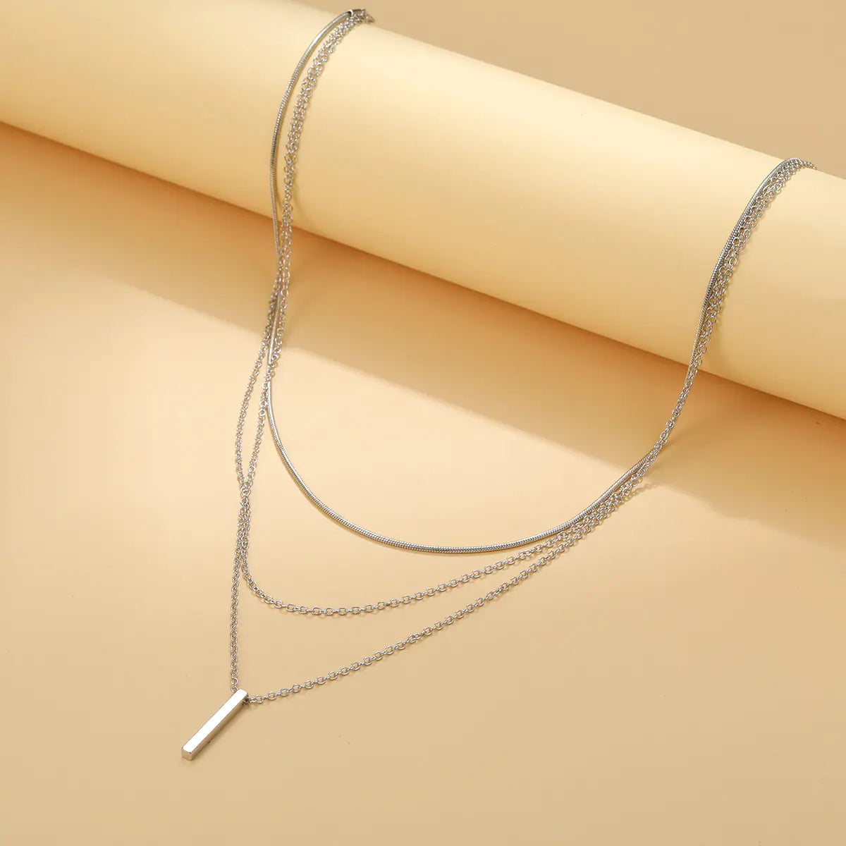 Minimalist Layered Pendant Necklace for Women