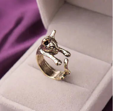 Custom Cat Tail Ring - Cute Animal Open Ring