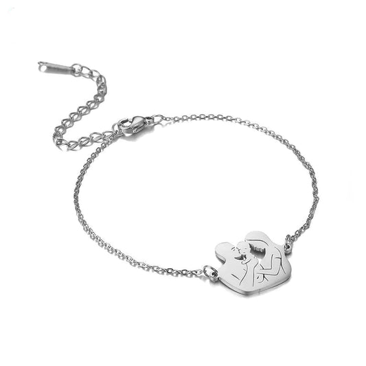 Fashionable Stainless Steel Family Bracelet for Parents & Kids