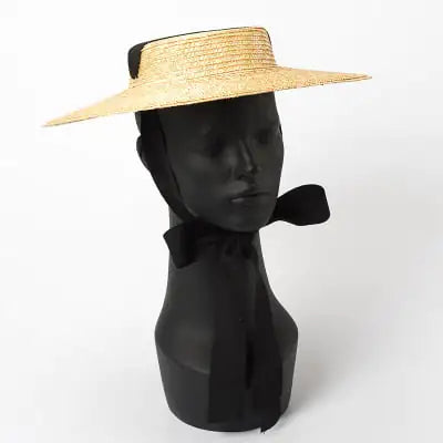 Vintage Oversized Lace-up Straw Shading Hat