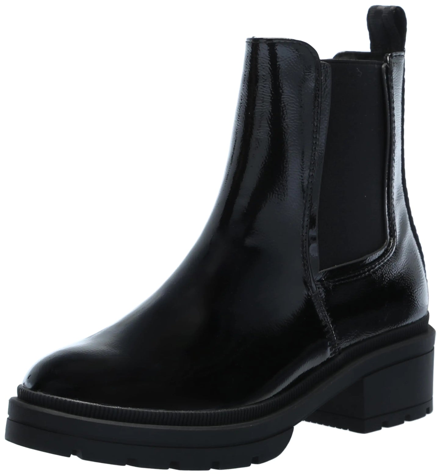 Rocket Dog Women’s Iggie Chelsea Boot – Black Patent Ankle Boot