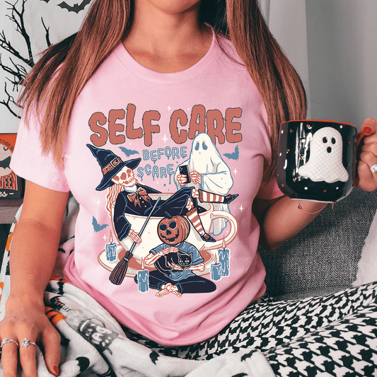 Self Care Before Scare Tee-0