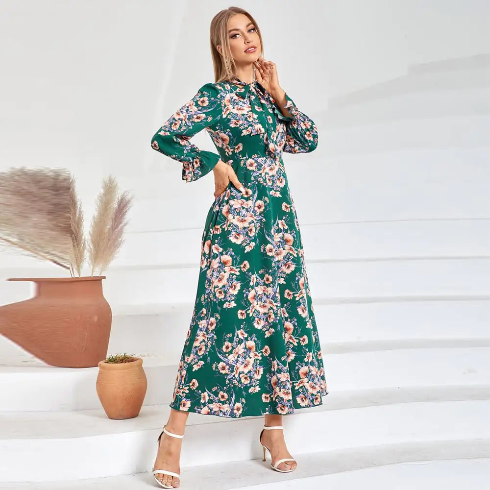 Elegant High Waist Dress for Women - Fashionable Casual