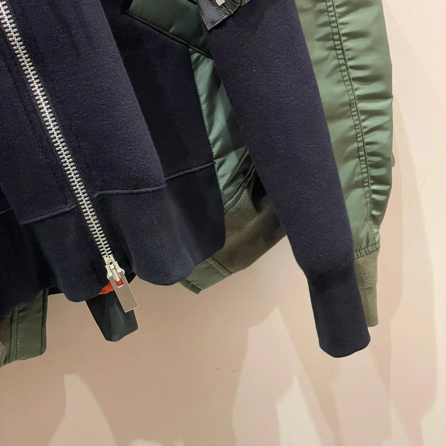 Oversized Color-Block Hoodie Jacket for Women