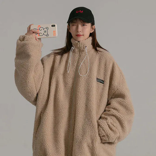 Fleece Hooded Sweatshirt Jacket for Women, Warm Autumn
