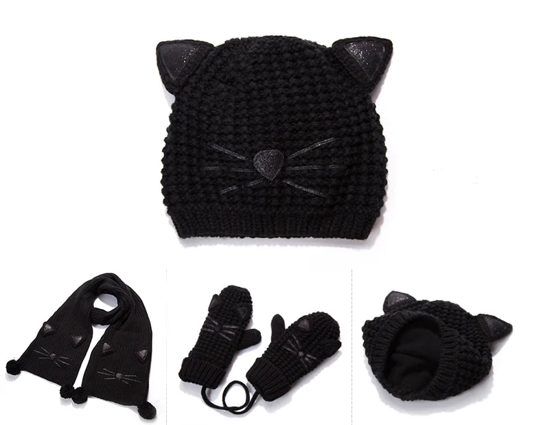 Scarf, Hat, and Gloves Set - Three Piece Collection