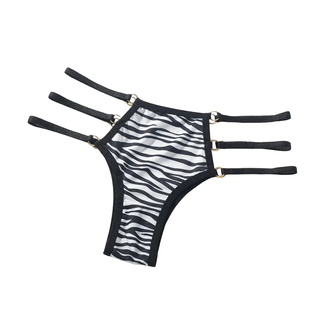 Low Waist Lace-Trimmed Women's Thong Underwear 6003