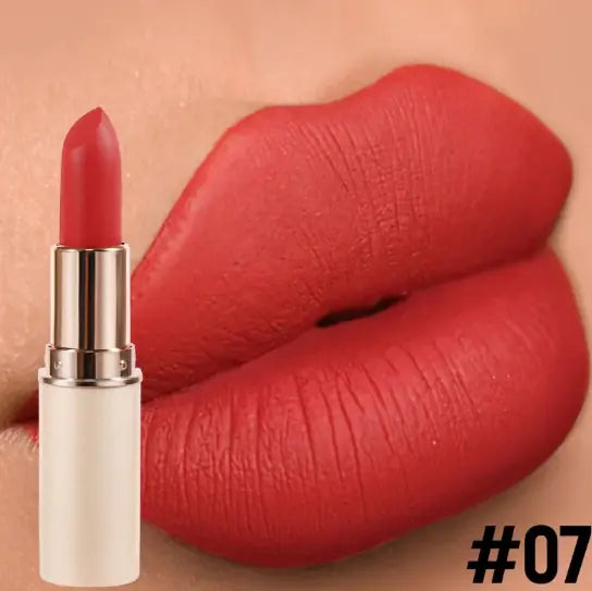 Matte Lipstick – Half Cylinder Long-Lasting Velvet Lip Color