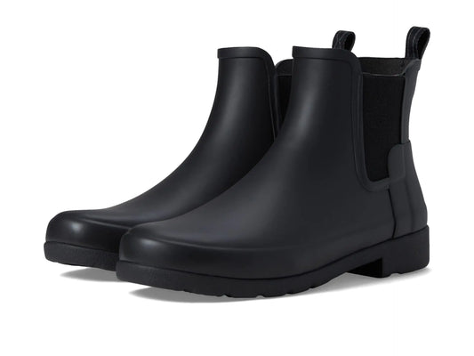 Hunter Women’s Refined Chelsea Rain Boot – Black Waterproof Fashion Footwear