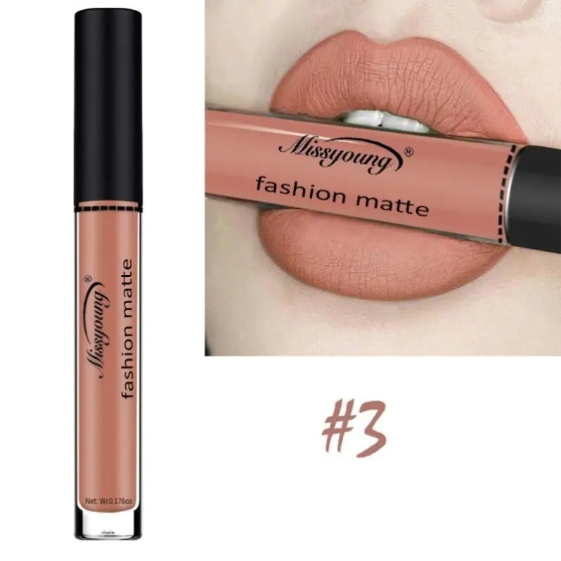 Non-Stick Matte Liquid Lipstick Lip Gloss Makeup