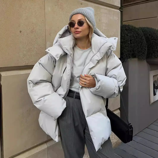 Oversized Cotton Jacket for Women - Fall/Winter 2023