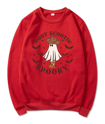 Cowboy Ghost Halloween Hoodie - Boot Scootin Spooky