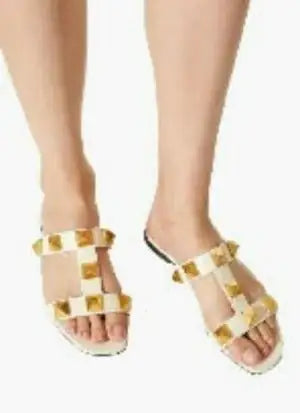 WomenStud Slide Sandal Embellished With Maxi Studs