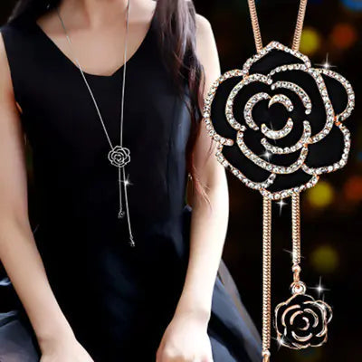 Autumn Winter Fashion Leaf Butterfly Necklace for Women