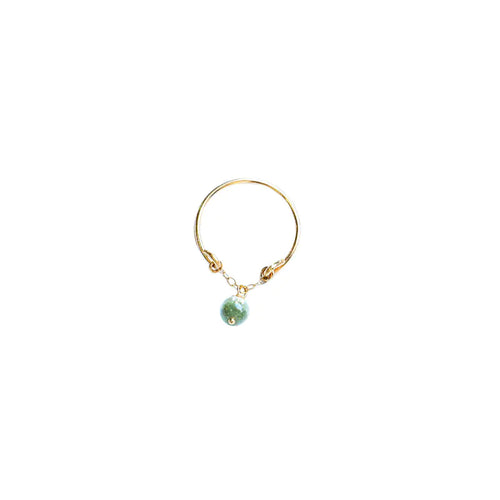 14K Gold-Plated Green Phantom Ring for Women