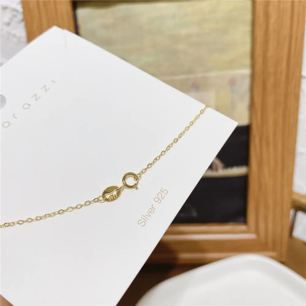 925 Silver Smiley Face Necklace for Women