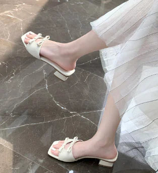 Women's Flat Bow Sandals and Slippers
