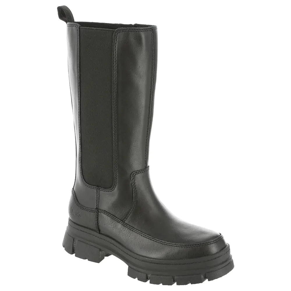 UGG Women’s Ashton High Chelsea Boot – Black Leather Fashion Boot