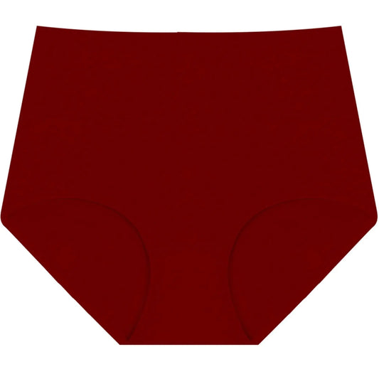takaeys Warehouse Deals Today Cotton Underwear for Women High Waist Full Coverage Briefs Comfort Soft Panties Trendy Breathable Underwear Wine