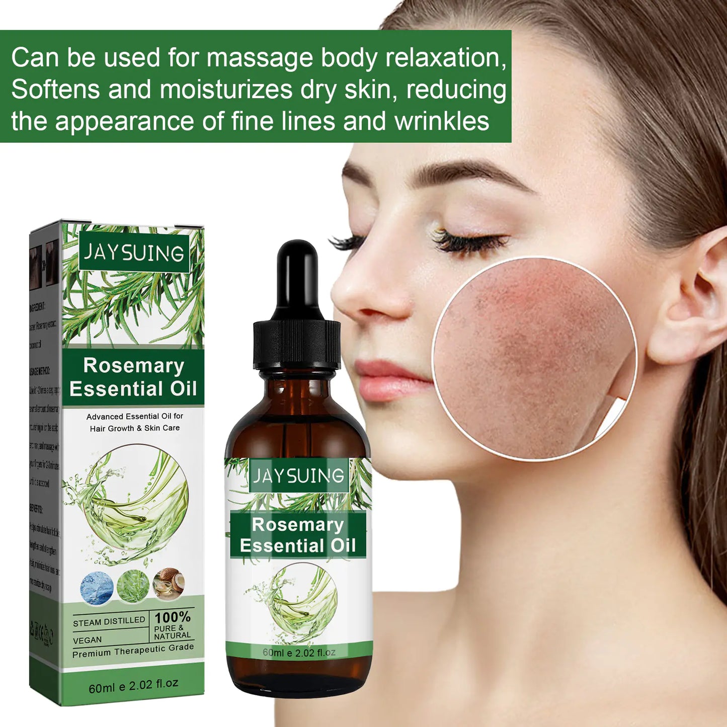 Jaysuing Multi-Effect Rosemary Essential Oil for Hair Care